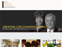 Tablet Screenshot of leonlevinefoundation.org